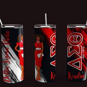 Delta Sigma Theta Personalized 20 oz Tumbler CLASSY GIRL Design Gift